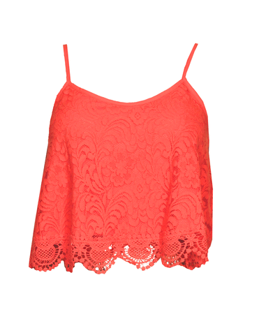 Coral Crochet Top