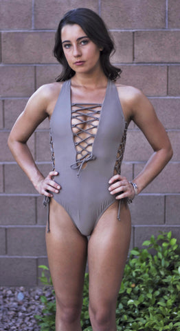 "Tied Up" One Piece Swimsuit