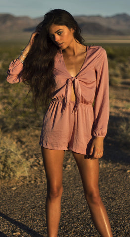 Rose Pink Romper